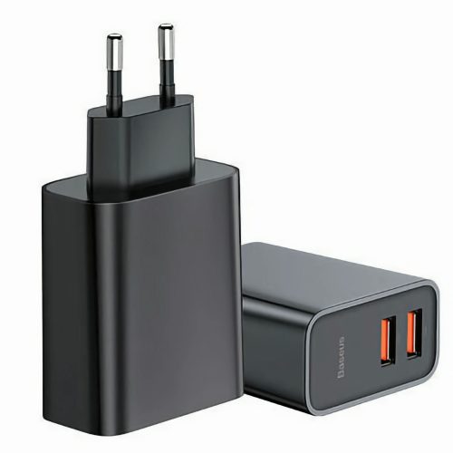 Зарядное устройство Baseus Speed Dual QC3.0 Quick charger USB+USB 30W (CCFS-E01)