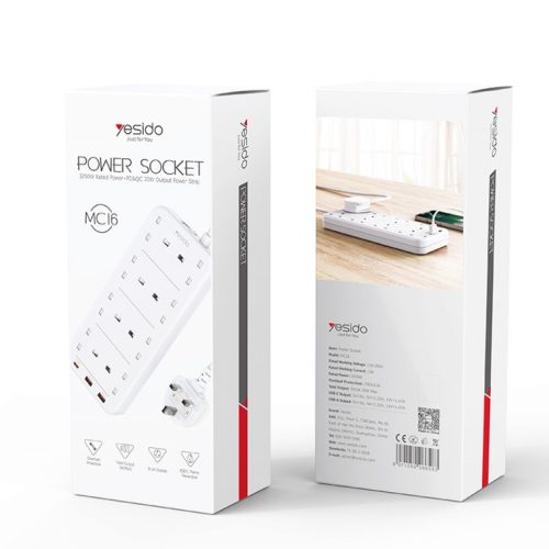 Mногопортовая умная розетка Yesido MC16
