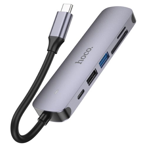 Hoco HB28 Type-C, HDTV + PD + USB3.0 + USB2.0 + SD + TF HUB