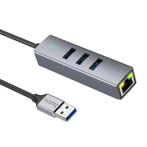 Адаптер Hub Hoco HB34 USB-LAN