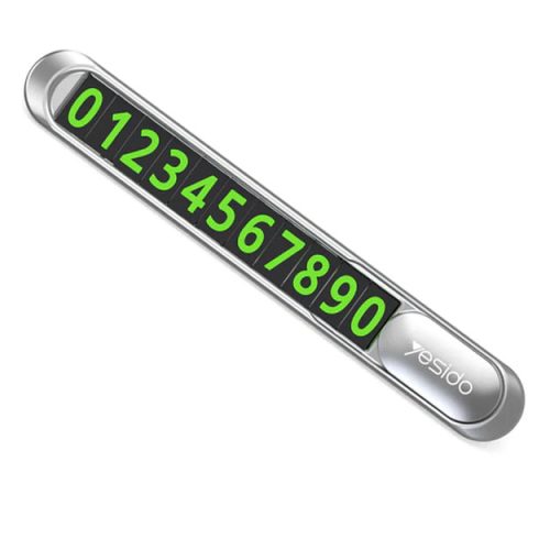 Парковочная автовизитка с номером телефона Yesido C88