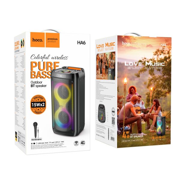 Стационарная колонка Hoco HA6 с микрофоном — изображение 3