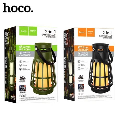 Беспроводная Bluetooth колонка с LED подсветкой Фонарь HOCO BS61