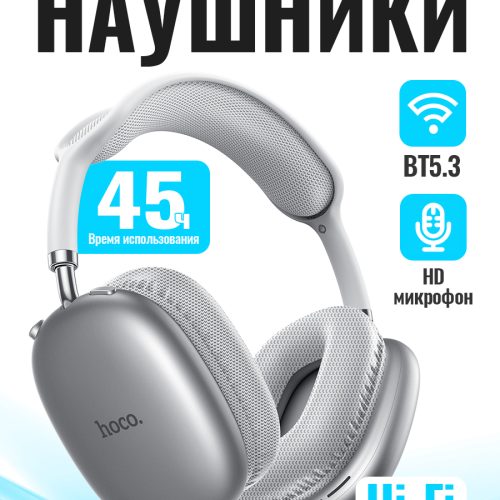 Наушники беспроводные накладные Hoco W35 Air (Blue)