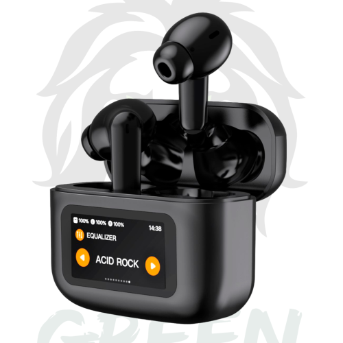 Беспроводные наушники Apods Pro с сенсорным дисплеем, Green Lion Earbuds