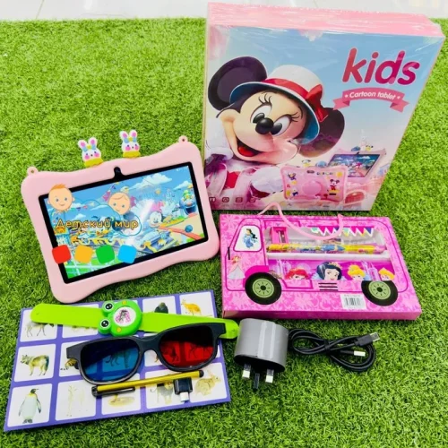 Детский планшет микки маус, MK100 Mikki Mouse, 4/128 GB Adroid 13 4000mah