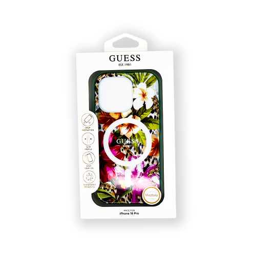 Оригинальные пластмассовые, резиновые чехлы от CG MOBILE GUESS для iPhone 16 Pro