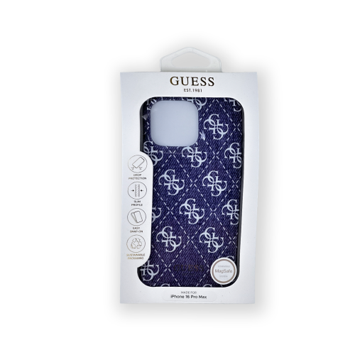 Оригинальные пластмассовые, резиновые чехлы от CG MOBILE GUESS для iPhone 16 Pro, 16 Pro Max