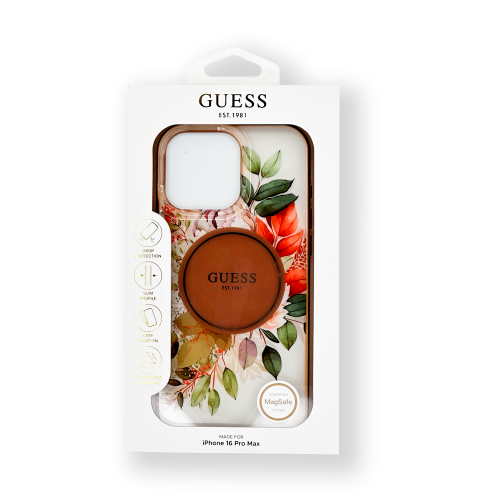 Оригинальные пластмассовые, резиновые чехлы от CG MOBILE GUESS для iPhone 16 Pro Max