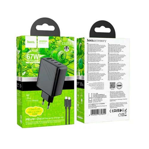 Зарядное устройство Hoco CS27A Type-C to Type-C