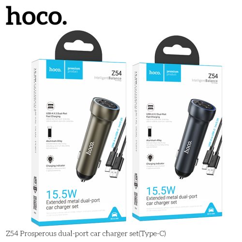 Автомобильное зарядное устройство Hoco Z54 Type-C