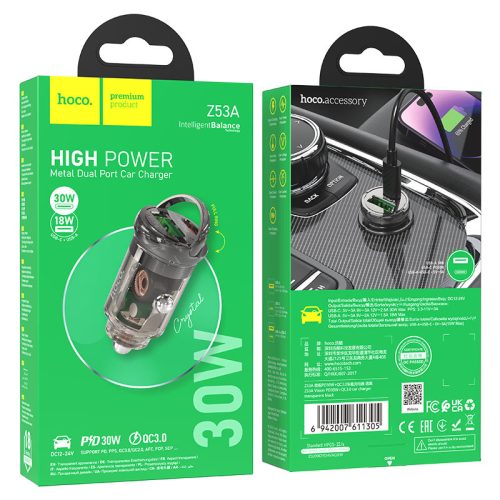 Aвтомобильное зарядное устройство Hoco Z58A