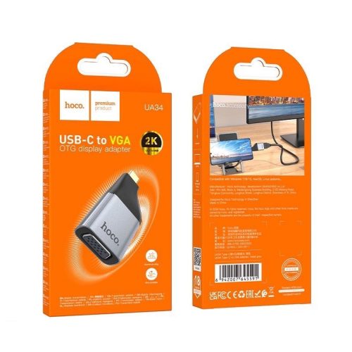 Aдаптер Hoco UA34 Type-C to VGA