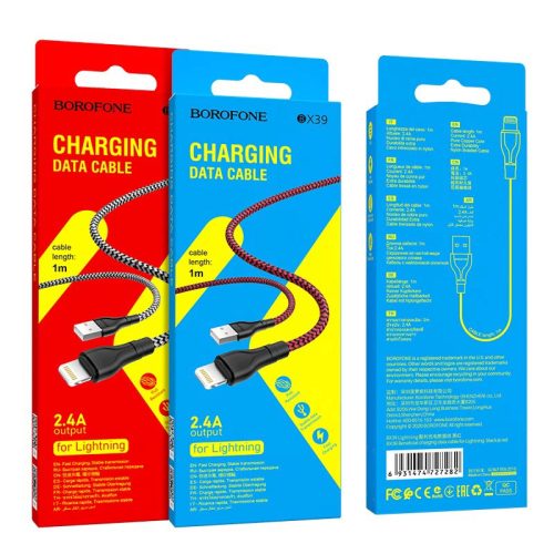 Кабель Borofone BX39 Beneficial, USB–Lightning (черный)