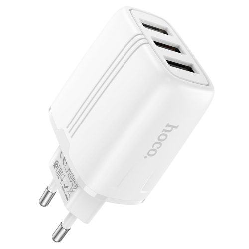 Зарядное устройство Hoco N15, 3xUSB-A, 5V/2.4A, общий выход 5V/3.4A (17W)