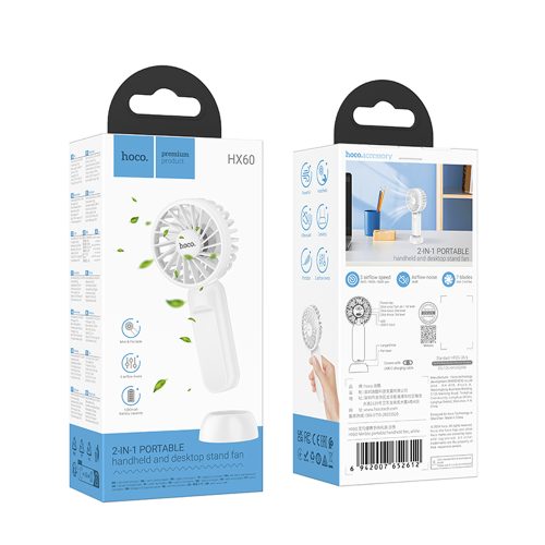 Портативный аккумуляторный вентилятор Hoco HX60