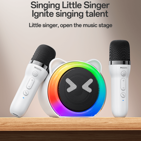 Караоке-колонка Yesido YSW36, 2 микрофона, Bluetooth 5.3