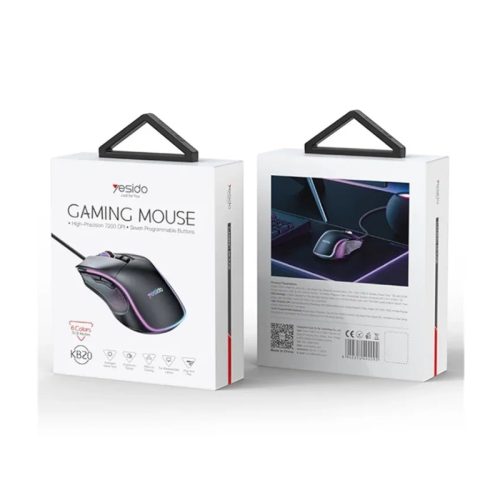 Беспроводная мышь Yesido KB20 — 1600 dpi, 4 клавиши (программируемые), USB Type-A, 1×AA