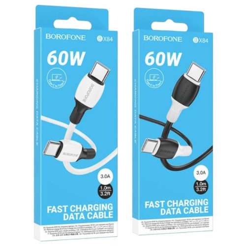 USB Cable Borofone BX84 Rise Type-C → Type-C, 60 Вт, 1 м