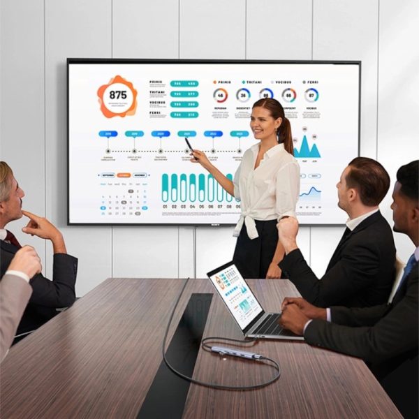 USB-C хаб-адаптер UGREEN CM478 5-в-1, HDMI 4K@30Hz, 3×USB-A, PD 100W — изображение 4