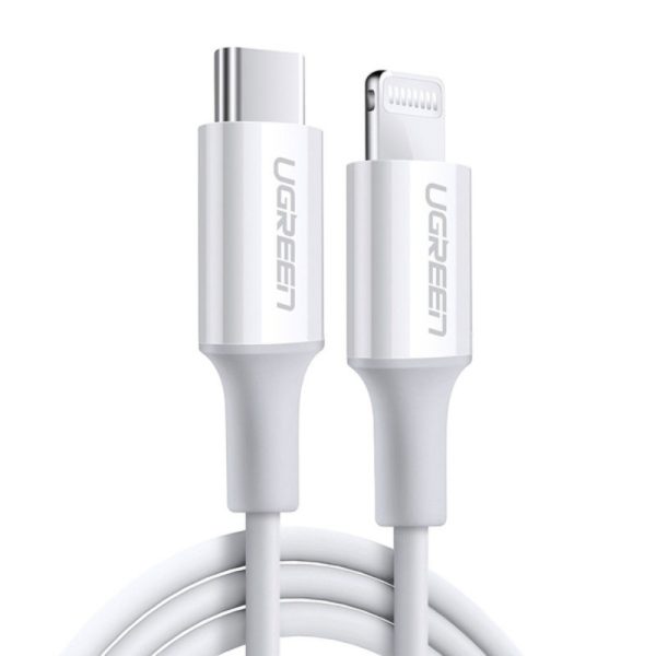 Кабель Ugreen US171 / 60747, USB Type-C – Lightning, 0,5 м, MFi, до 36 Вт