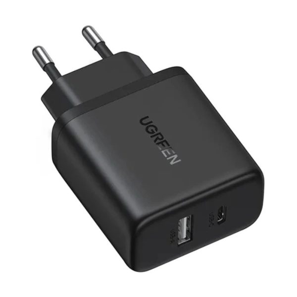 Сетевое зарядное устройство Ugreen X227 GaN 20 Вт, 1× USB-A, 1× USB-C