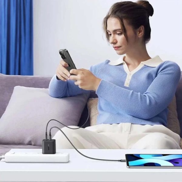 Сетевое зарядное устройство Ugreen X227 GaN 20 Вт, 1× USB-A, 1× USB-C — изображение 5