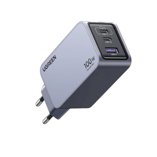 UGREEN Nexode Pro 100W 3-портовое мини GaN зарядное устройство с быстрой зарядкой
