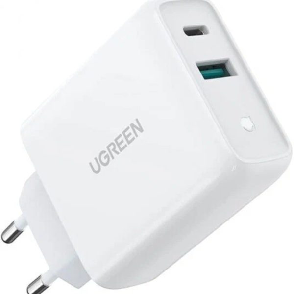 Зарядное устройство UGREEN CD170 (60468) 38W, USB-C PD + USB-A, EU — изображение 2