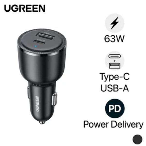 Автомобильное зарядное устройство Ugreen CD239 63 Вт — изображение 3