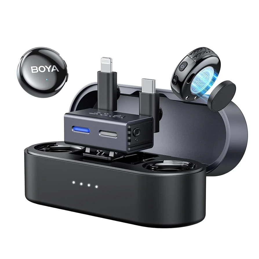 5f93f983524def3dca464469d2cf9f3e2025092717151886078ddgYrVNqCS Беспроводная микрофонная система BOYA BOYALINK 3, 3-в-1 с AI-шумоподавлением — изображение 1