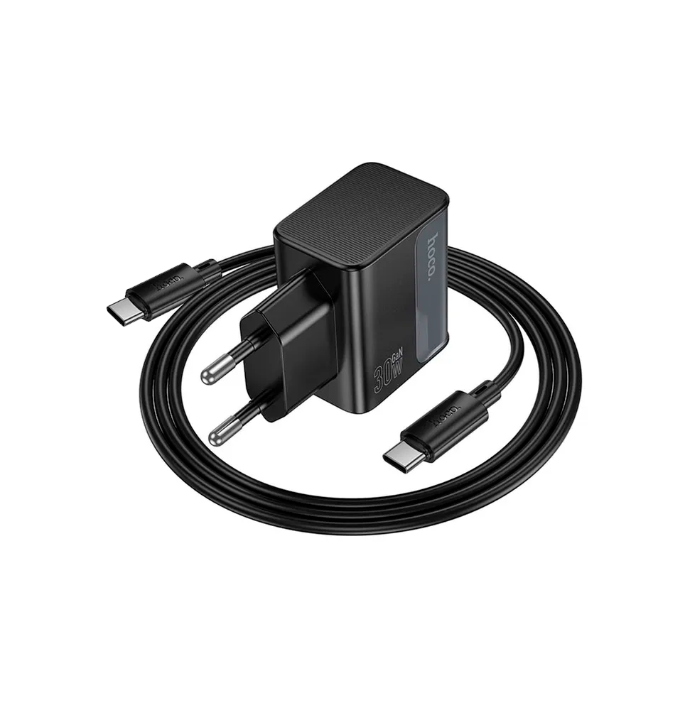 7538739861 Сетевое зарядное устройство Hoco CS72A 30W PD + Кабель Type-C to Type-C — изображение 1
