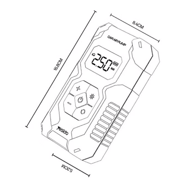 Автомобильный насос YESIDO VC12 — изображение 9