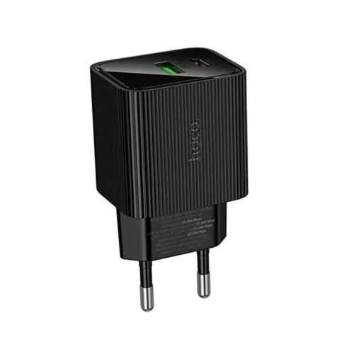 Сетевое зарядное устройство Hoco CS83A 20W с LED-дисплеем мощности