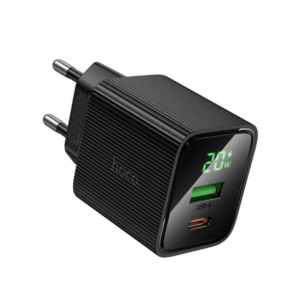 Сетевое зарядное устройство Hoco CS83A 20W с LED-дисплеем мощности — изображение 2