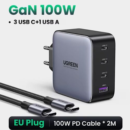 Зарядное устройство + кабель USB-C / USB-C 100 W