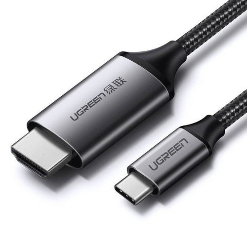 Кабель Ugreen HDMI – USB Type-C 4K 60 Гц, 1,5 м, чёрно-серый (MM142 50570)