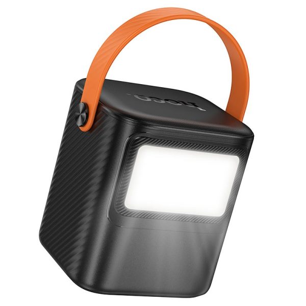 Быстрая зарядка. Повербанк Hoco J152 Pro 80000 mAh черный. Powerbank внешний аккумулятор с фонариком для ноутбуков — изображение 4