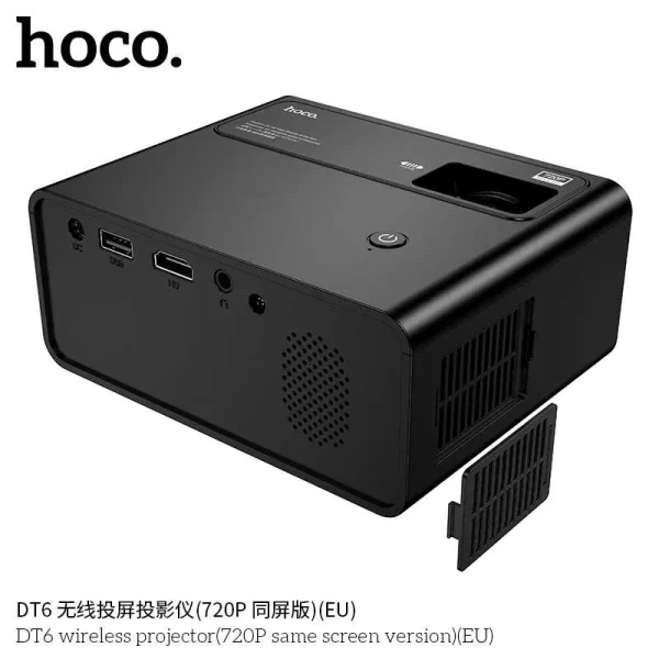 Hoco DT6 Беспроводной проектор версия Same Screen 720P — изображение 2