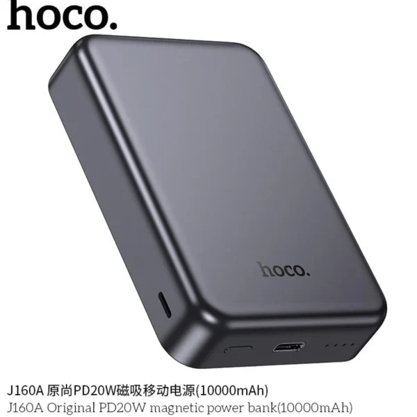 Внешний магнитный Power Bank Hoco 10000 mAh J160A Mаgsafe — изображение 4
