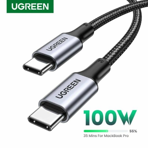 Кабель Ugreen US316-70427 USB Type-С to USB Type-C, 1m, Black — изображение 3