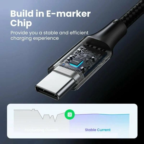 Кабель Ugreen US316-70427 USB Type-С to USB Type-C, 1m, Black — изображение 5